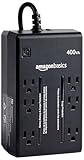 Amazon Basics UPS Battery Backup & Surge Protector, 400VA/255W, 6 Outlets, Uninterruptible Power Supply, Small Compact Size, Black