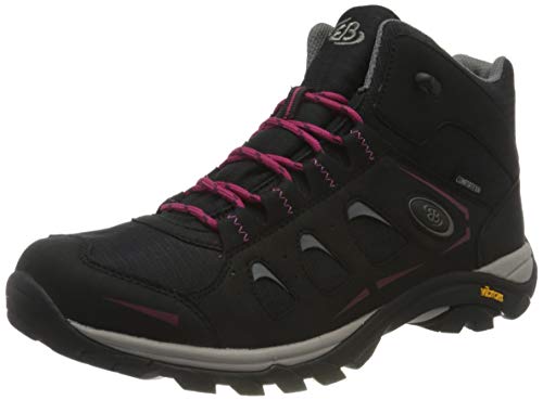 (-39%) Brütting MOUNT FRAKES HIGH Damen Trekking- & Wanderstiefel, Schwarz/ Pink, 37 EU