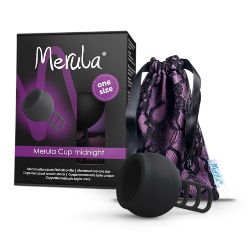 ⚡ BLITZDEAL (-60%) Merula Cup midnight (schwarz) - One size Menstruationstasse aus medizinischem Silikon