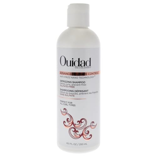 Ouidad Advanced Climate Control Defrizzing Shampoo - 8.5 fl oz, Curl Defining Hair Shampoo, Anti-Frizz Nano Technology, Sulfate-free and Safe for Color-treated Hair, For All Curl Types