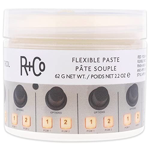 R+Co Control Flexible Paste | Strong Hold + Natural Finish| Vegan + Cruelty-Free | 2.2 Oz