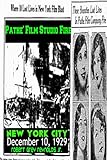 Pathe Film Studio Fire New York City December 10 1929 English Edition
