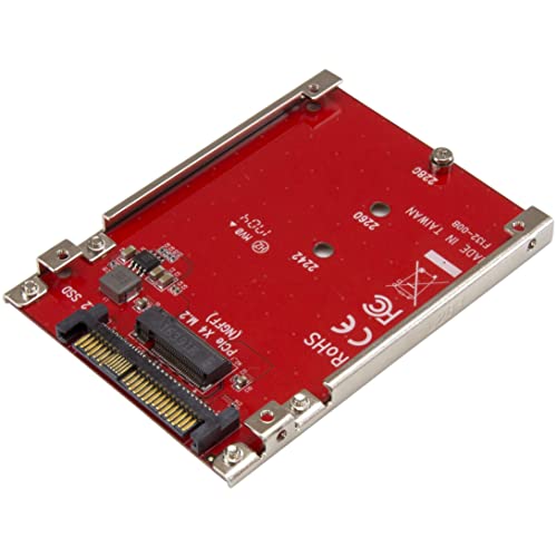 StarTech.com M.2. PCI-e NVMe to U.2 (SFF-8639) Adapter - Not Compatible with SATA Drives or SAS Controllers - For M.2 PCIe NVMe SSDs - PCIe M.2 Drive to U.2 Host Adapter - M2 SSD Converter, TAA