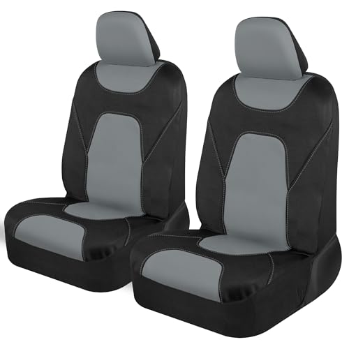 Motor Trend AquaShield Waterproof Front Seat Covers Gray Neoprene SUV