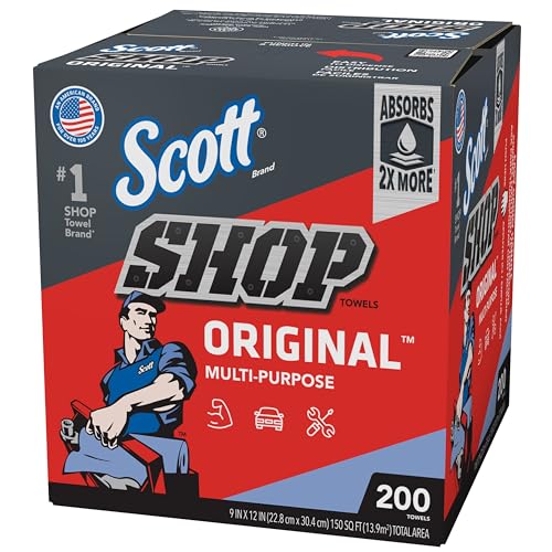 All States Ag Parts Parts A.S.A.P. Scott Blue Shop Towels in a Box - 200 Sheets