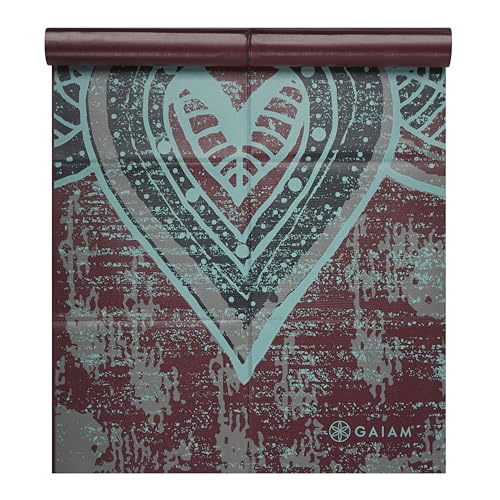 Gaiam Yoga Mat Folding Travel Fitness & Exercise | Foldable for All Types of Yoga, Pilates Floor Workouts, Be Free, 2mm