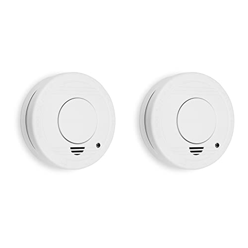 (-35%) Smartwares Rauchmelder 2er-Set- Optischer Sensor - TÜV geprüft - Auswechselbare Batterie 1 Jahr - Testtaste - 85 dB - 10.048.28