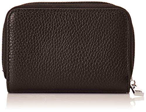 Easyoulife Genuine Leather Credit Card Holder Zipper Wallet With 26 Card Slots (Black)