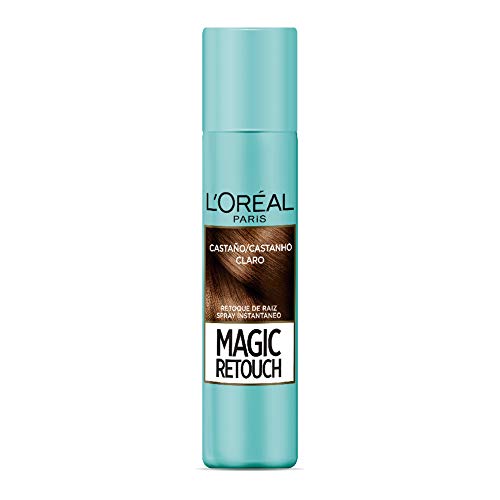 Spray para Retoque de Raízes L'Oréal Paris, Castanho Claro, 75ml | Magic Retouch, Cobre raízes brancas, Absorção rápida