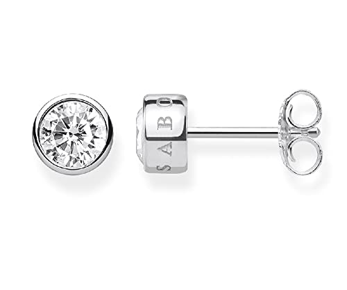 (-25%) THOMAS SABO Ohrstecker weißer Stein 925 Sterlingsilber