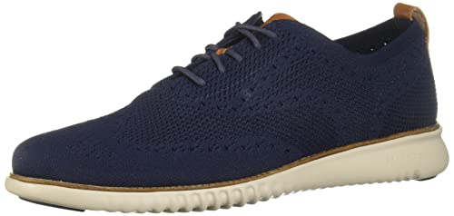 Cole Haan Men's 2.Zerogrand Stitchlite Oxford, Marine Blue/Vapor Grey, 8