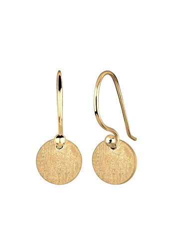 (-61%) Elli Ohrringe Damen Ohrhänger Geo Plättchen Minimal Trend Matt in 925 Sterling Silber