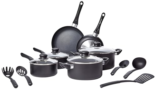 Amazon Basics Non-Stick 15-Piece Cookware Set