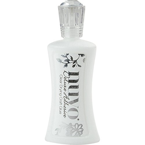 Tonic Studios Nuvo Deluxe Adhesive 200N 2oz Clear Drying Craft Glue | Waterproof, Long-Lasting Formula with Built-in Brush | Multipurpose - Ideal for Paper, Fabric, and Mixed-Media Projects