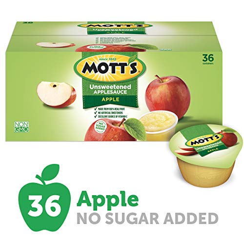 Mott's Unsweetened Applesauce, 3.9 oz cups, 36 count