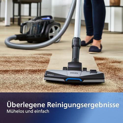 (-40%) Philips FC9741/09 beutelloser Staubsauger PowerPro Expert (TriActive Standard-Düse, 900 W, 2 L Staubvolumen, integriertes Zubehör) schwarz