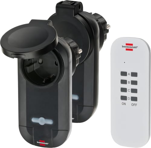 (-34%) Brennenstuhl Funkschalt-Set RC CE1 0201, 2er Funksteckdosen Set