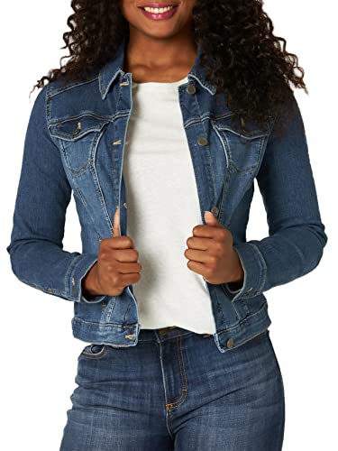 Riders by Lee Indigo Denim Jacket, Weathered, Large