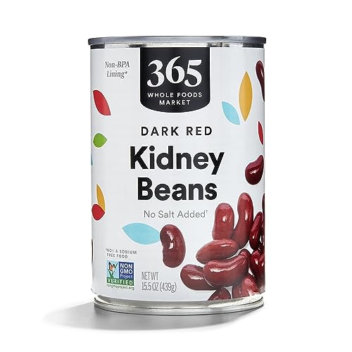 365 Everyday Value, Dark Red Kidney Beans No Salt Added, 15.5 oz