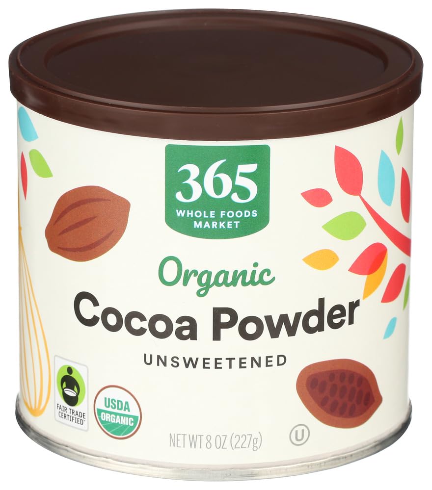 365 by Whole Foods Market, Organic Cocoa Powder, Unsweetened, 8 Ounce