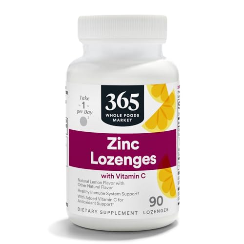 365 by Whole Foods Market, LOunceenges Zinc Vitamin C, 90 Count