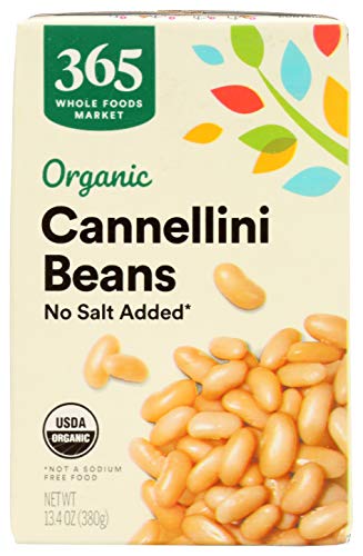 365 by Whole Foods Market, Organic Unsalted Cannellini Beans, 13.4 Ounce