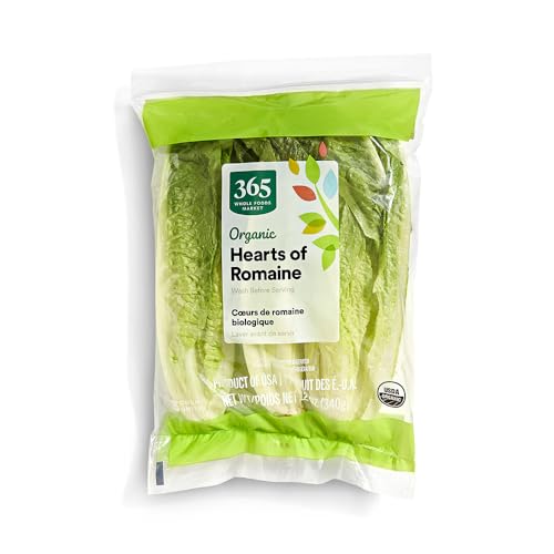 365 by Whole Foods Market, Organic Hearts of Romaine, 3ct, 12 Ounce