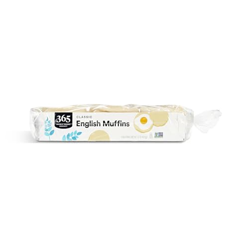 365 Everyday Value, White English Muffins, 15 oz, 6 CT