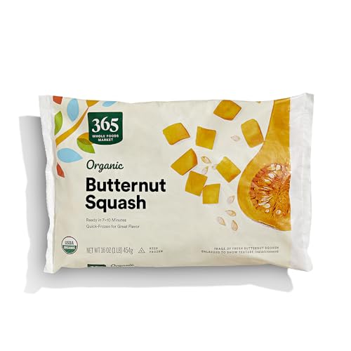 365 Everyday Value, Organic Butternut Squash, 16 oz, (Frozen)