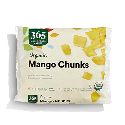 365 by Whole Foods Market, Organic Mango Chunks, 10 oz, (Frozen)