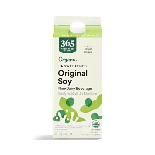 365 Everyday Value, Organic Soymilk Unsweetened, 64 fl oz