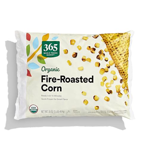 365 by Whole Foods Market, Organic Fire Roasted Corn, 16 Ounce, (Frozen)