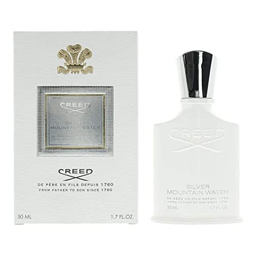 Creed Silver Mountain Water, Men's Luxury Cologne, Citrus, Fruity & Woody Fragrance, 50ML / 1.7 Fl Oz