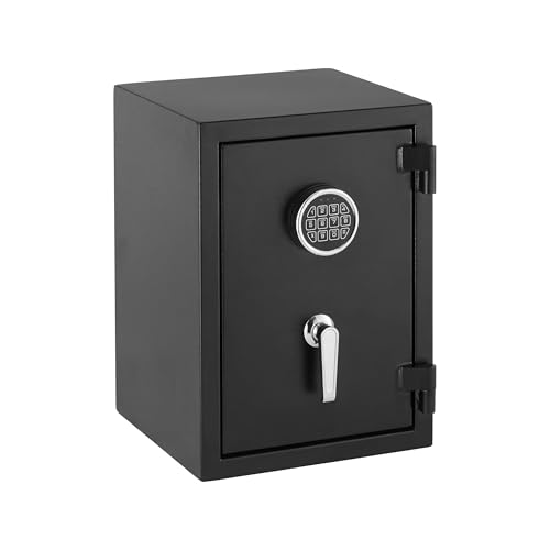 ⚡ BLITZDEAL (-35%) Amazon Basics Safe, feuerfest, mit programmierbarem elektronisch Tastenfeld, 35 l Volumen, schwarz, 36 cm B x 35 cm T x 50 cm H
