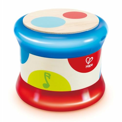 (-30%) Hape Baby-Trommel - Rollendes Musikspielzeug für Kleinkinder zum Erlernen von Rhythmus und unterschiedlichen Klängen, batteriebetrieben, ab 6 Monaten