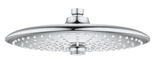 GROHE 26457000 Euphoria 260 Shower Head with 3 Spray Patterns, 2.5 gpm, Starlight Chrome, 10 Inches
