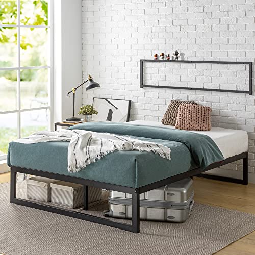 Abel Metal Platform Bed Frame Mattress Foundation With Steel Slat