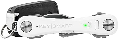 KeySmart Pro - Compact Smart Key Holder w LED Flashlight &amp; Tile Bluetooth, EDC Key Organizer, Attach Car Key Fob, Ot