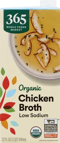 365 by Whole Foods Market, Organic Low Sodium Chicken Broth, 32 Fl Oz