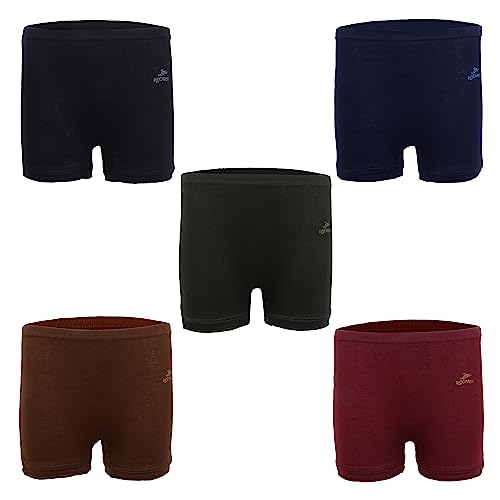 Plain Trunk for Boys, 100% Cotton Material, Regular Fit, Pack of 5