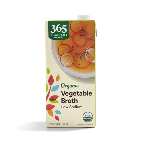 365 by Whole Foods Market, Organic Low Sodium Vegetable Broth, 32 Fl Oz