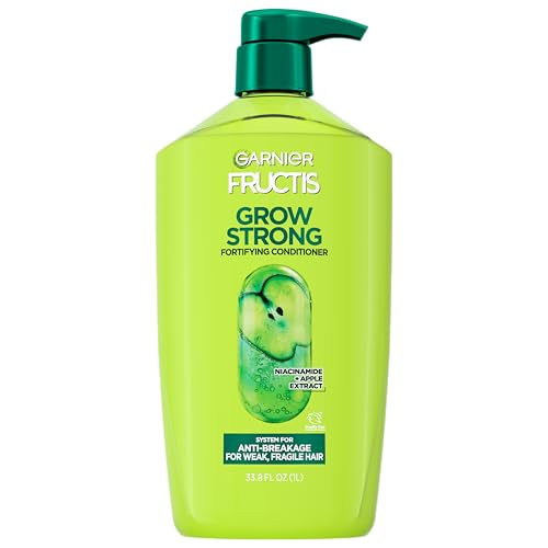 Garnier Fructis Grow Strong Conditioner, 33.8 Fl Oz, 1 Count (Packaging May Vary)