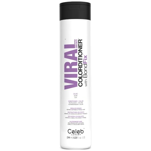 Celeb Luxury Intense Color Depositing Colorconditioner Conditioner + BondFix Bond Rebuilder, Vegan, Sustainably Sourced Plant-Based, Semi-Permanent, Viral and Gem Lites Colorconditioners