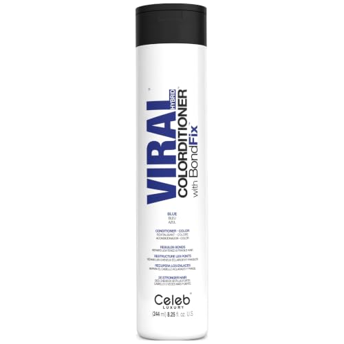 Celeb Luxury Intense Color Depositing Colorconditioner Conditioner + BondFix Bond Rebuilder, Vegan, Sustainably Sourced Plant-Based, Semi-Permanent, Viral and Gem Lites Colorconditioners