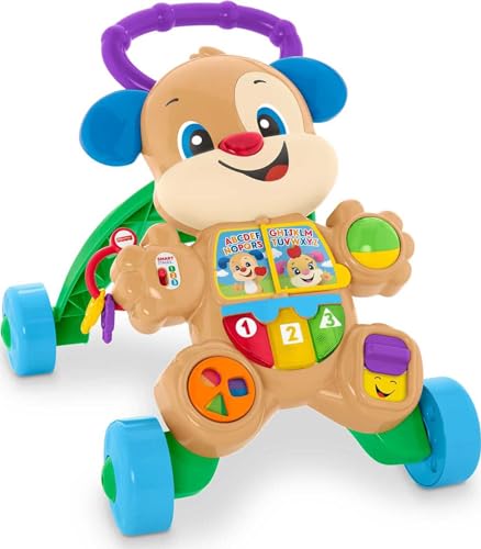 Fisher-Price Laugh & Learn Baby & Toddler Toy Smart Stages Learn with Puppy Walker, Educational Music Lights and Activities
