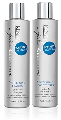 Kenra Platinum Thickening Shampoo/Conditioner | Provides Nourishment & Delivers Shine | Increases Thickness & Volume | Body & Fullness | Protects Against Humidity | All Hair Types | 8.5 fl. Oz (Set)