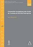 Convention Europenne Des Droits De Lhomme Et Droit De Lentreprise Droit Europen Droit Justice T 113