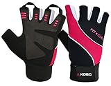 Kobo WTG17 Professional LadiesGirls Gym Gloves for FitnessFunctional Training Hand Protector Medium