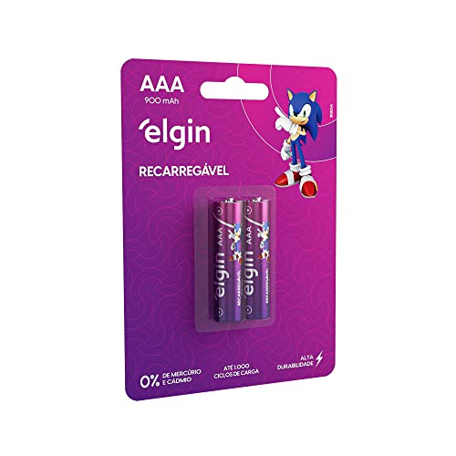 "Pilha Recarregável Elgin AAA por R$ 12! 🔋"