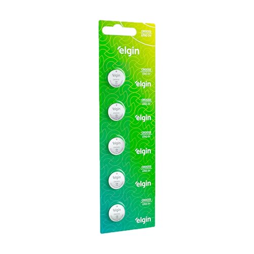 Bateria de Lítio CR2032 Elgin, 5 un